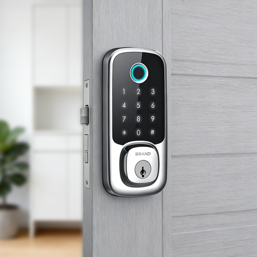 Smart Deadbolt Lock with Fingerprint & Keypad  Tuya App Control  Keyless Entry for Home Security