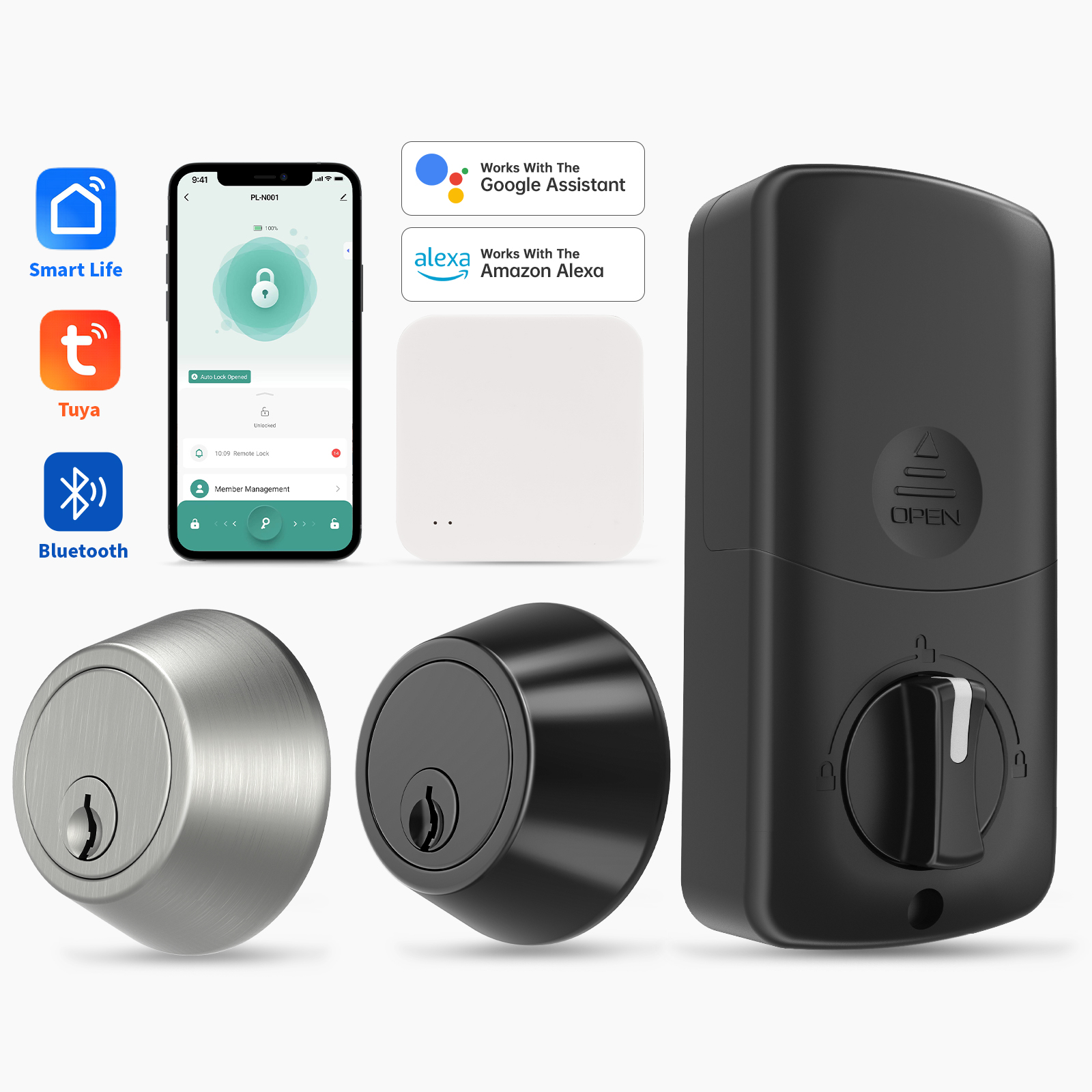 BLE Smart Deadbolt Lock App Remote Control for Apartment & Vacation Rental